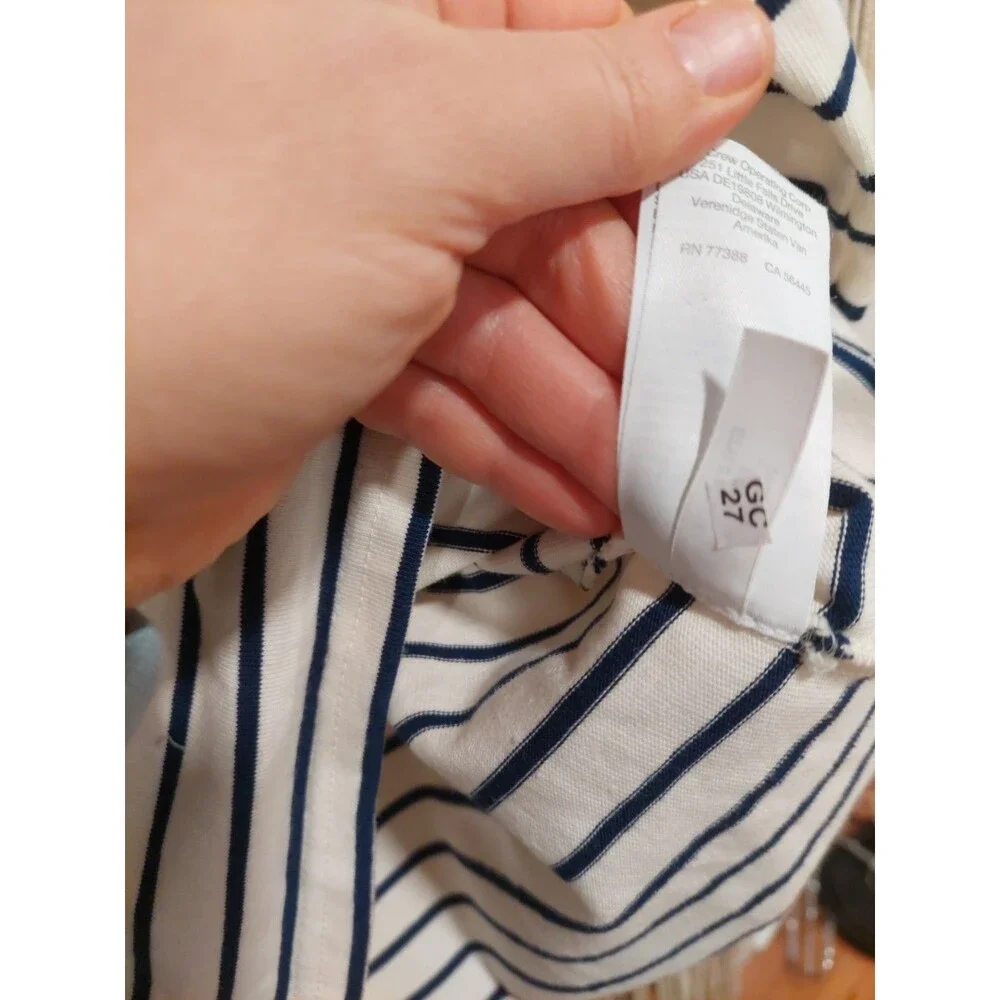 J.Crew Striped Long Sleeve S Heart Elbow Patch Breton Top EUC (NWOT?) Valentines